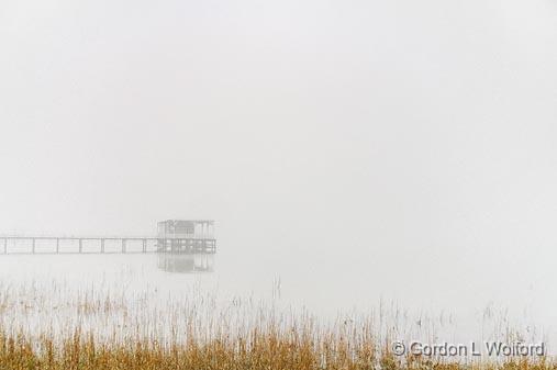 Powderhorn Lake In Fog_32322.jpg - Photographed along the Gulf coast near Port Lavaca, Texas, USA.
